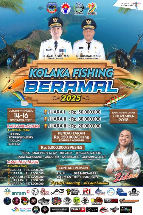 Ayo kita ramaikan lagi KOLAKA FISHING TORNAMENT - BERAMAL 2025