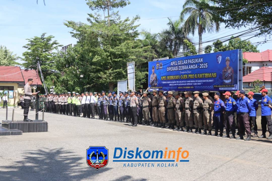 BUPATI KOLAKA HADIRI APEL GELAR OPERASI KEPOLISIAN KEWILAYAHAN SANDI ZEBRA ANOA 2025