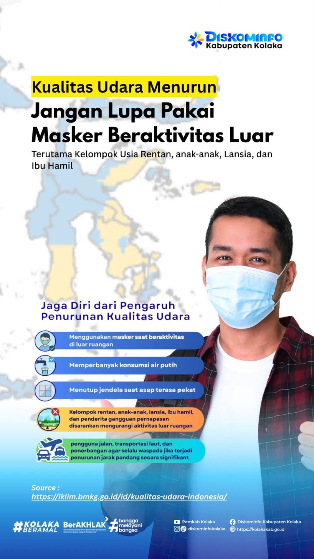Jangan lupa pakai masker beraktivitas Luar⚠️????