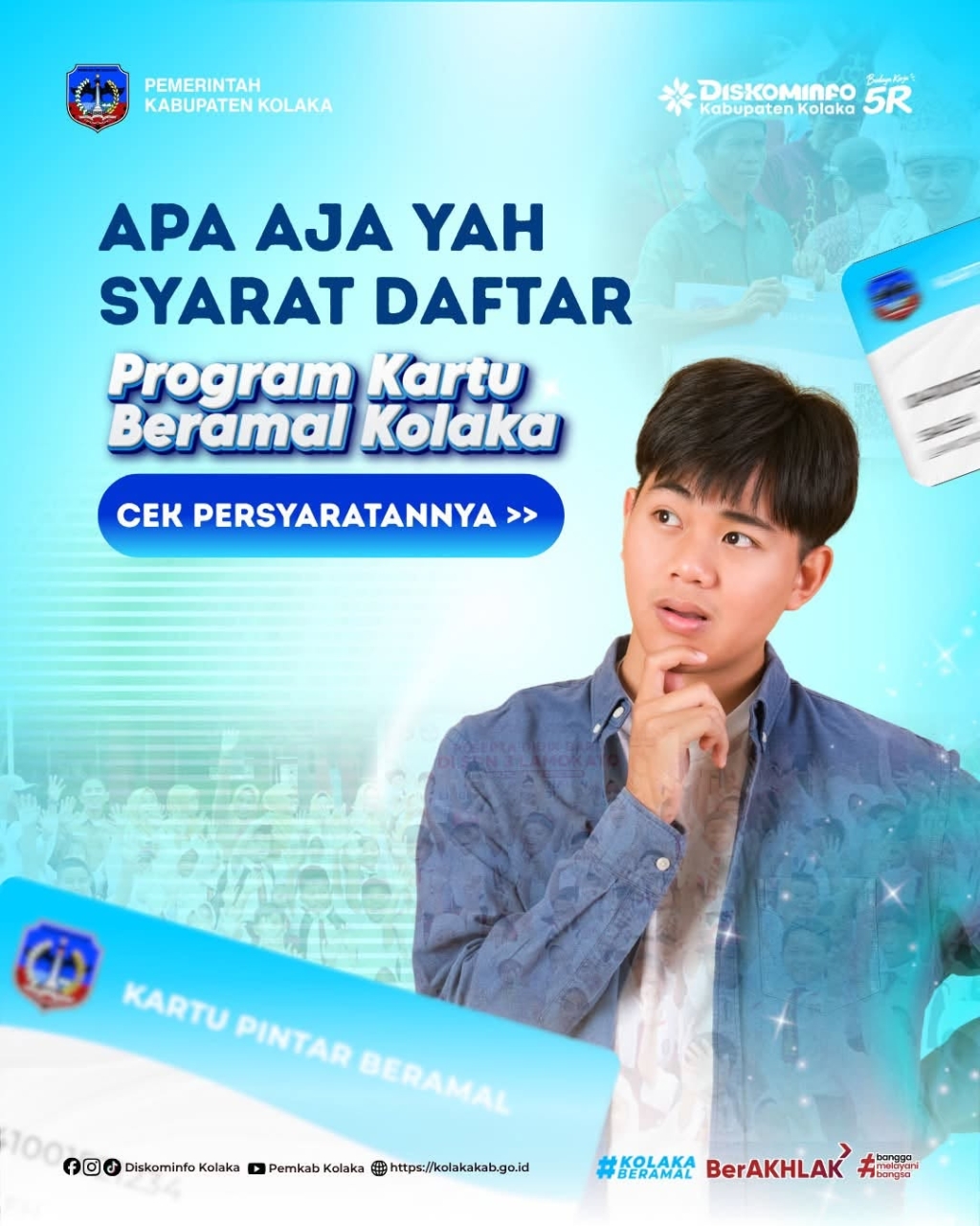 Udah tau belum persyaratan untuk menjadi penerima bantuan kartu berAMAL ?????