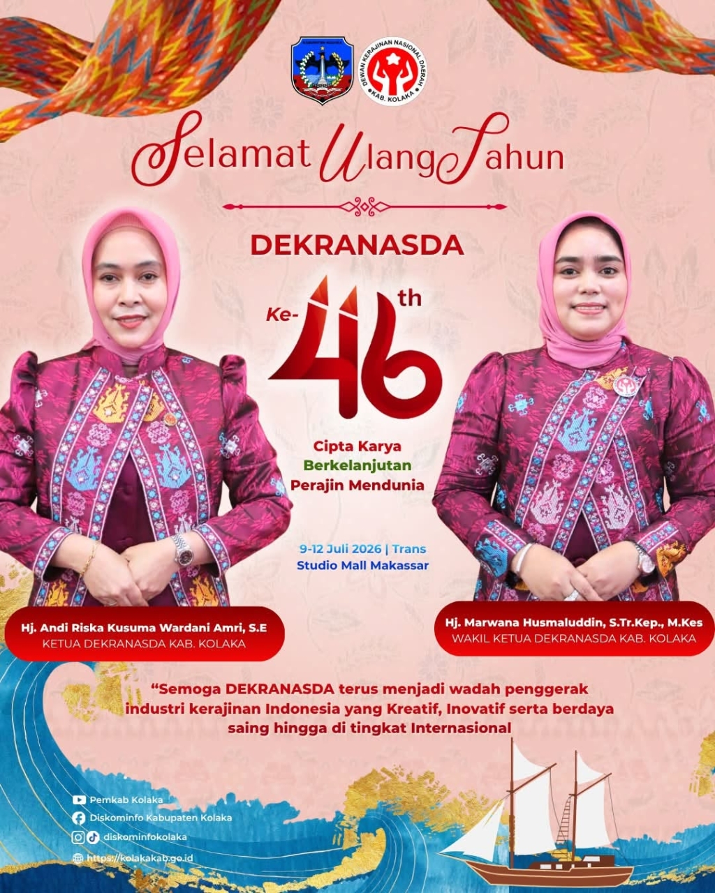 Selamat Hari Ulang Tahun DEKRANASDA ke-46!????