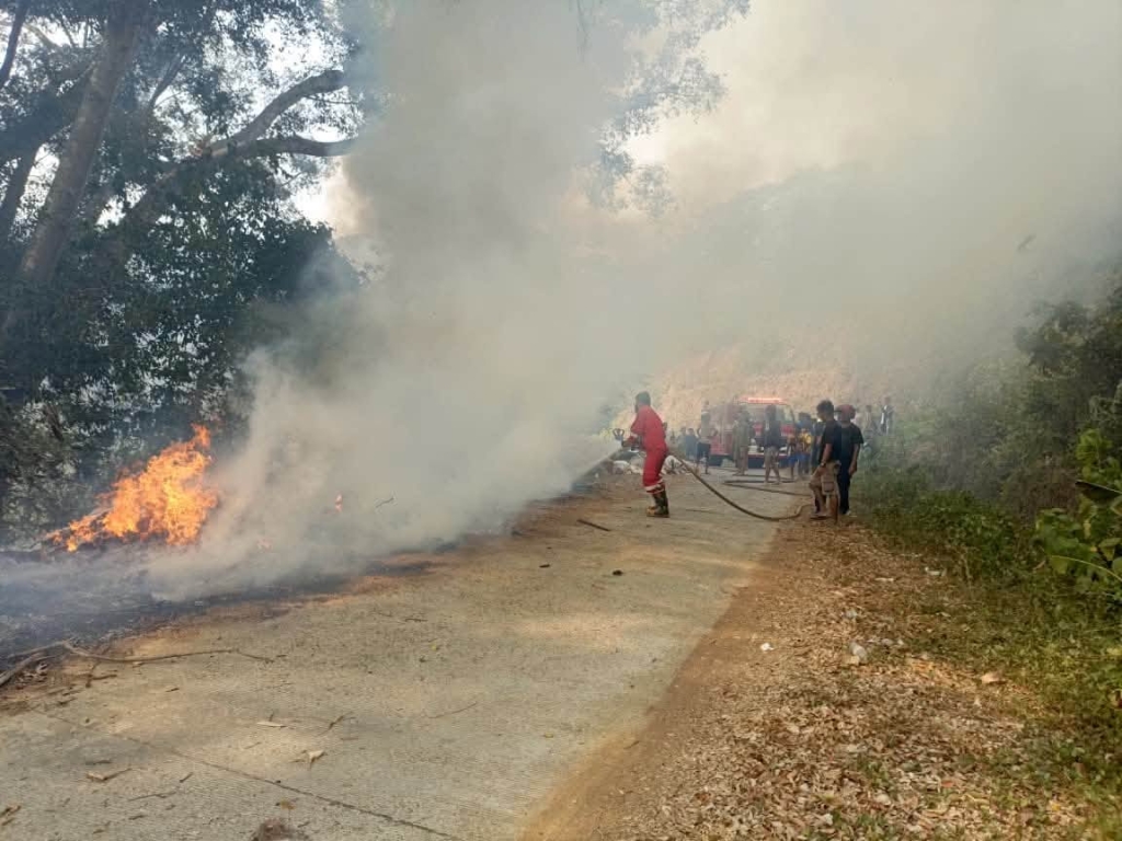 Diduga Akibat Pembakaran Sampah, 50 Are Lahan Perkebunan di Watuliandu Terbakar