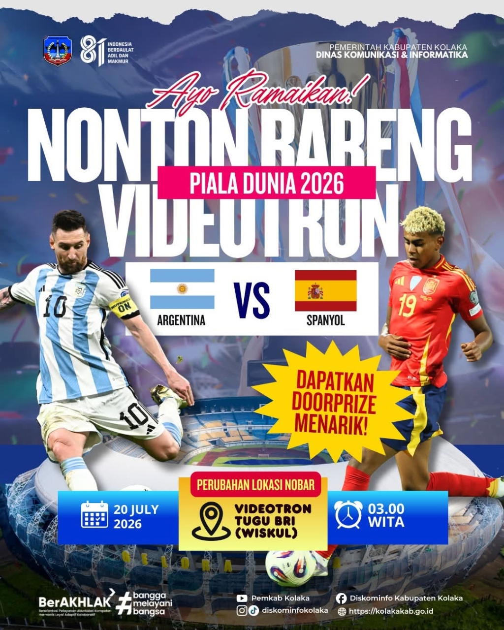 Nonton Bareng Final Piala Dunia 2026 di Videotron Kolaka Dapatkan Doorprize Menarik! ⚽????