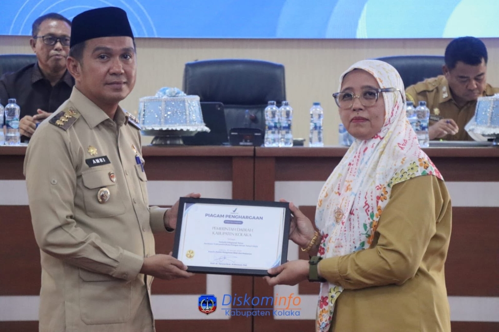 Kabupaten Kolaka Raih Penghargaan Kabupaten/Kota Pangan Aman 2025, Juara II Regional Timur