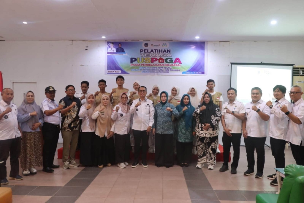 Bupati Kolaka Apresiasi Sinergi Pemkab dan PT ANTAM, Pelatihan Tenaga PUSPAGA Perkuat Ketahanan Keluarga di Kolaka