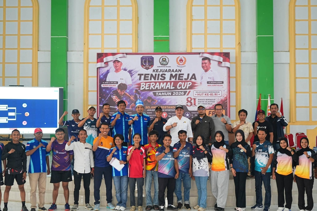Pemkab Kolaka Buka Kejuaraan Tenis Meja, Siapkan Atlet Terbaik Menuju Porprov Sultra 2026